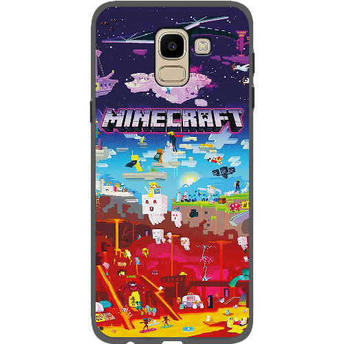 Чехол BoxFace Samsung J600 Galaxy J6 2018 Minecraft World Beyond