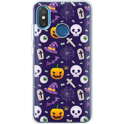 Чехол BoxFace Xiaomi Mi 8 Halloween Purple Mood