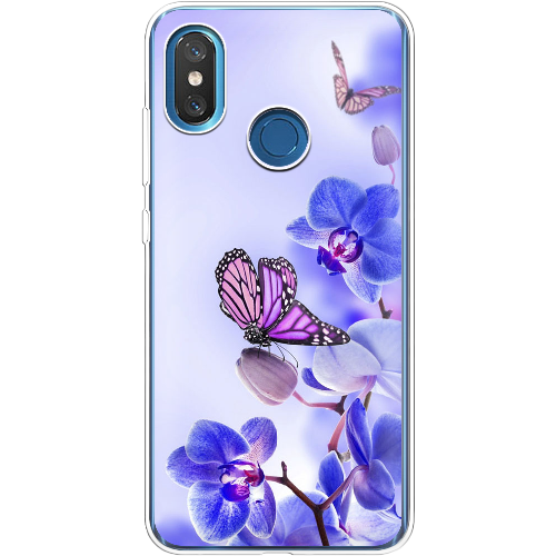 Чехол BoxFace Xiaomi Mi 8 Orchids and Butterflies