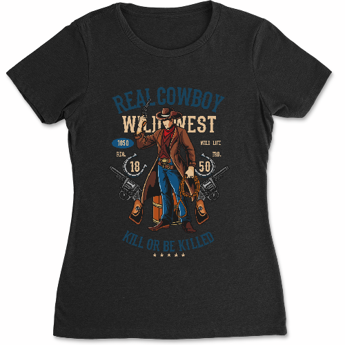 Женская футболка Real Cowboy