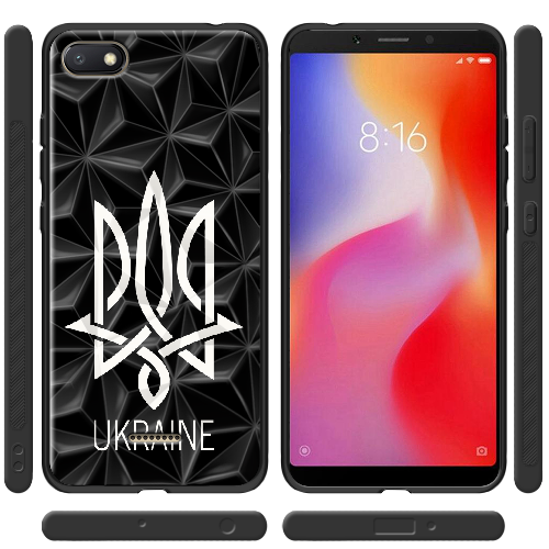 Чехол Boxface Xiaomi Redmi 6A Тризуб монограмма UKRAINE