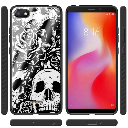 Чехол Boxface Xiaomi Redmi 6A Skull and Roses