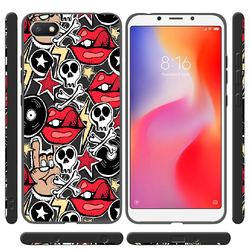 Чехол Boxface Xiaomi Redmi 6A Rock Graffiti