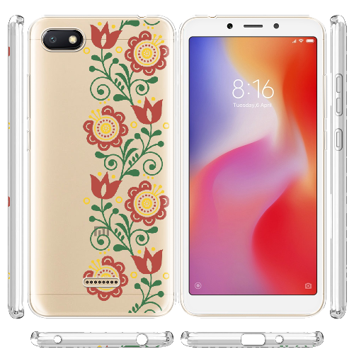 Чехол Boxface Xiaomi Redmi 6A Ethno Flower