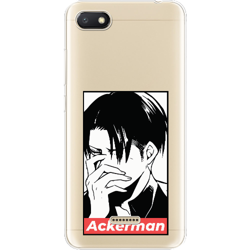 Чехол Boxface Xiaomi Redmi 6A Attack On Titan - Ackerman