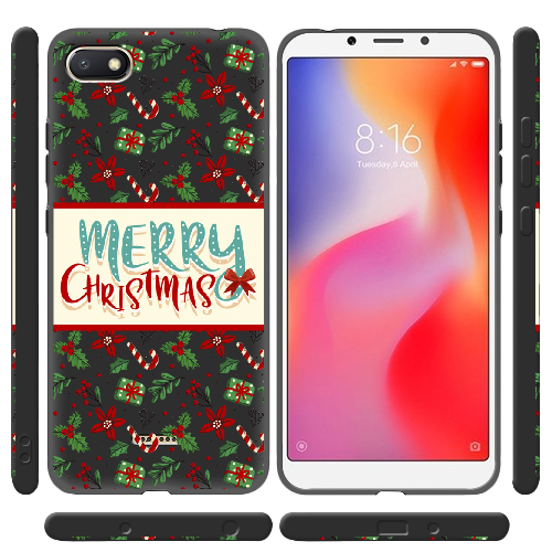 Чехол Boxface Xiaomi Redmi 6A Vintage Christmas Congratulation