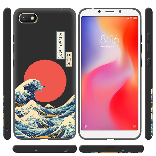 Чехол Boxface Xiaomi Redmi 6A Большая волна в Канагаве