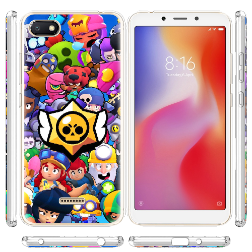 Чехол Boxface Xiaomi Redmi 6A Brawl Stars