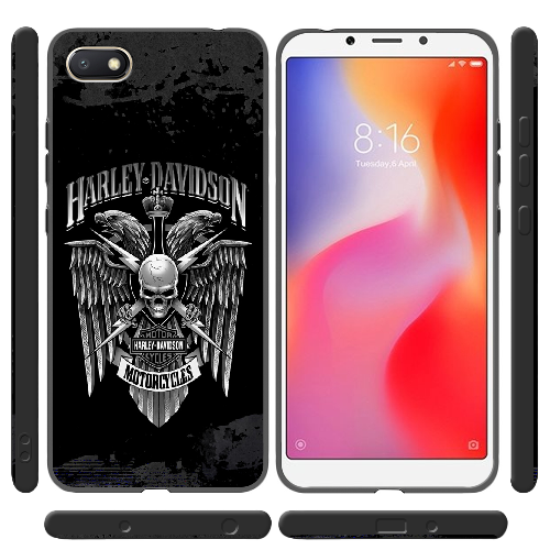 Чехол Boxface Xiaomi Redmi 6A Harley Davidson skull and eagles