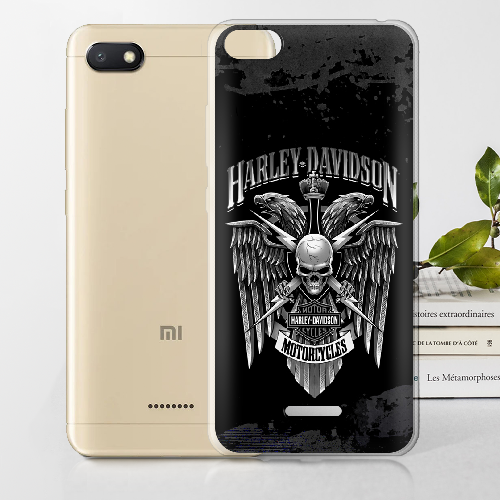 Чехол Boxface Xiaomi Redmi 6A Harley Davidson skull and eagles