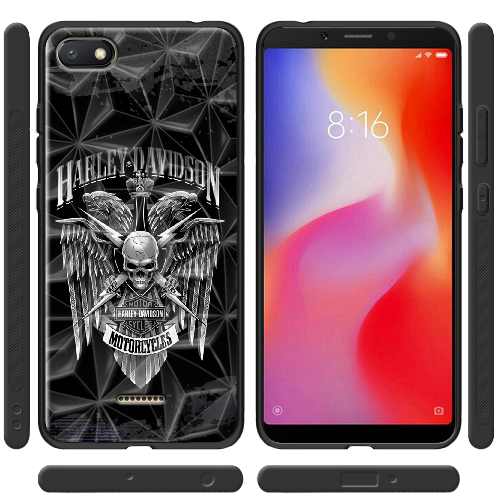 Чехол Boxface Xiaomi Redmi 6A Harley Davidson skull and eagles