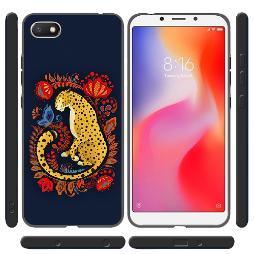 Чехол Boxface Xiaomi Redmi 6A Petrykivka Leopard