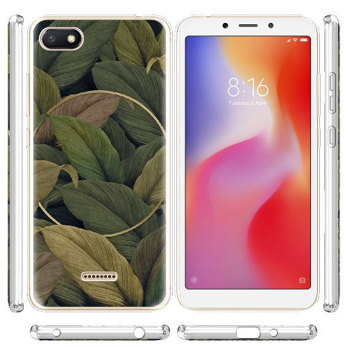 Чехол Boxface Xiaomi Redmi 6A Green Leaf