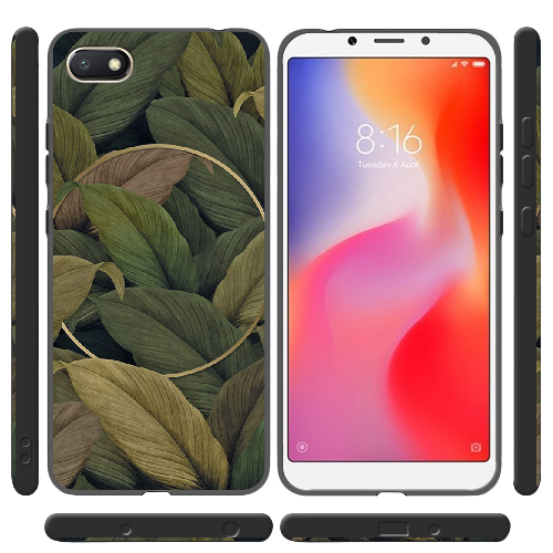 Чехол Boxface Xiaomi Redmi 6A Green Leaf