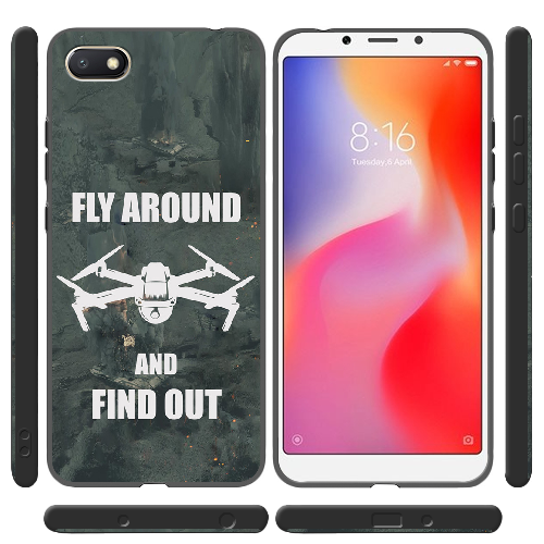 Чехол Boxface Xiaomi Redmi 6A Дрон Fly Around