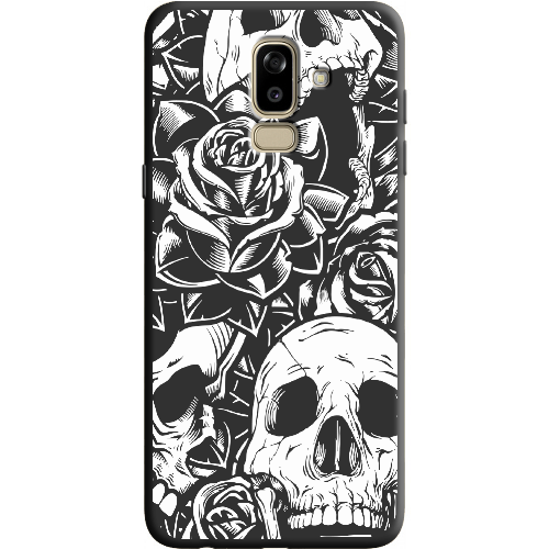 Чехол BoxFace Samsung J810 Galaxy J8 2018 Skull and Roses