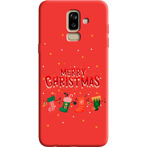 Чехол BoxFace Samsung J810 Galaxy J8 2018 Рождественские Носки