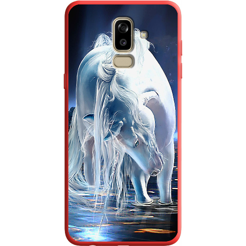 Чехол BoxFace Samsung J810 Galaxy J8 2018 White Horse