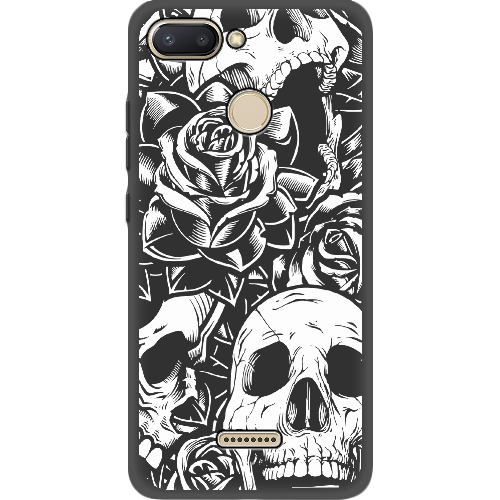 Чехол BoxFace Xiaomi Redmi 6 Skull and Roses