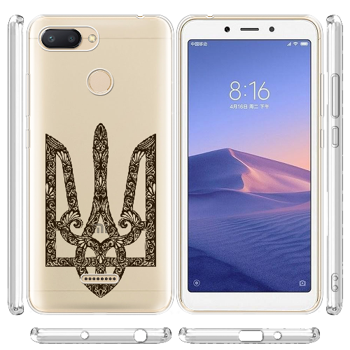 Чехол BoxFace Xiaomi Redmi 6 Ukrainian Black Trident