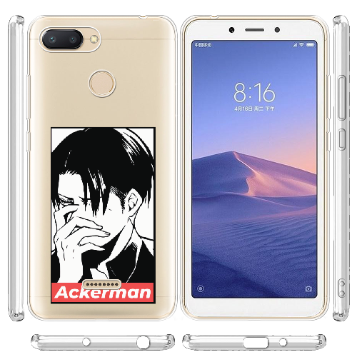 Чехол BoxFace Xiaomi Redmi 6 Attack On Titan - Ackerman