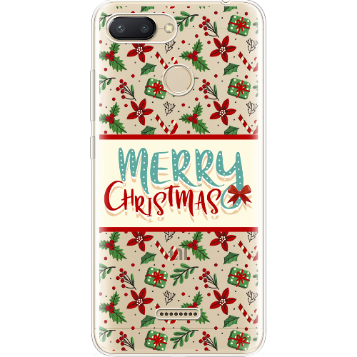 Чехол BoxFace Xiaomi Redmi 6 Vintage Christmas Congratulation