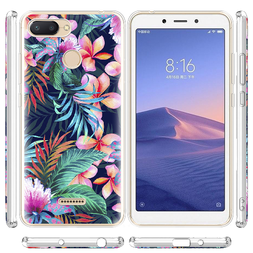 Чехол BoxFace Xiaomi Redmi 6 flowers in the tropics