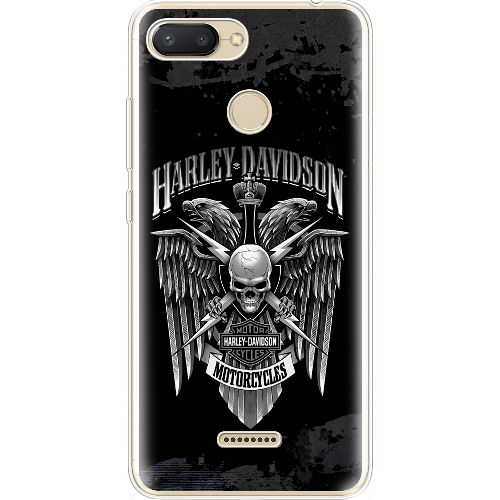 Чехол BoxFace Xiaomi Redmi 6 Harley Davidson skull and eagles