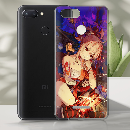 Чехол BoxFace Xiaomi Redmi 6 Genshin Ёимия с огоньком