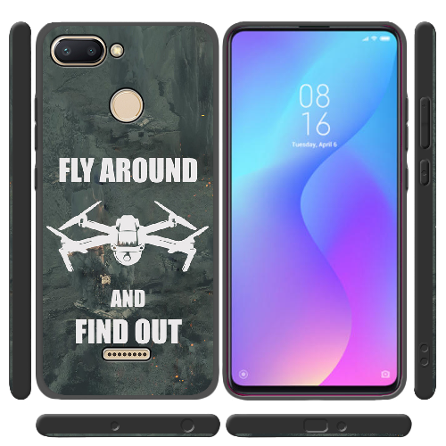 Чехол BoxFace Xiaomi Redmi 6 Дрон Fly Around