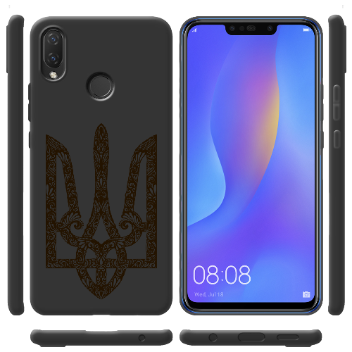 Чехол BoxFace Huawei P Smart Plus Ukrainian Black Trident