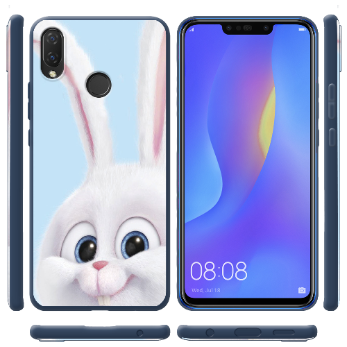 Чехол BoxFace Huawei P Smart Plus Кролик Снежок