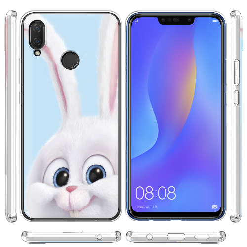 Чехол BoxFace Huawei P Smart Plus Кролик Снежок