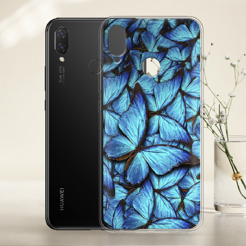 Чехол BoxFace Huawei P Smart Plus лазурные бабочки