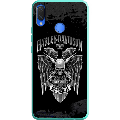 Чехол BoxFace Huawei P Smart Plus Harley Davidson skull and eagles