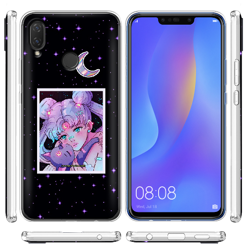 Чехол BoxFace Huawei P Smart Plus Sailor Moon night