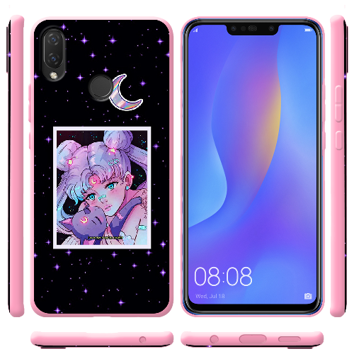 Чехол BoxFace Huawei P Smart Plus Sailor Moon night