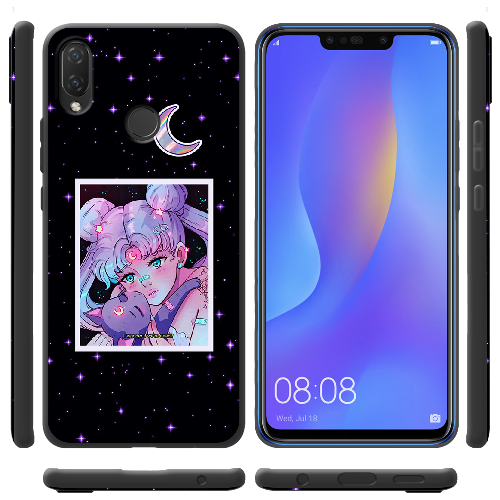 Чехол BoxFace Huawei P Smart Plus Sailor Moon night