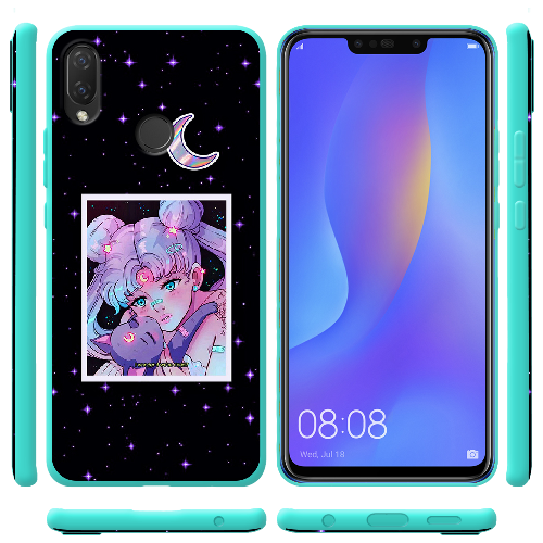 Чехол BoxFace Huawei P Smart Plus Sailor Moon night