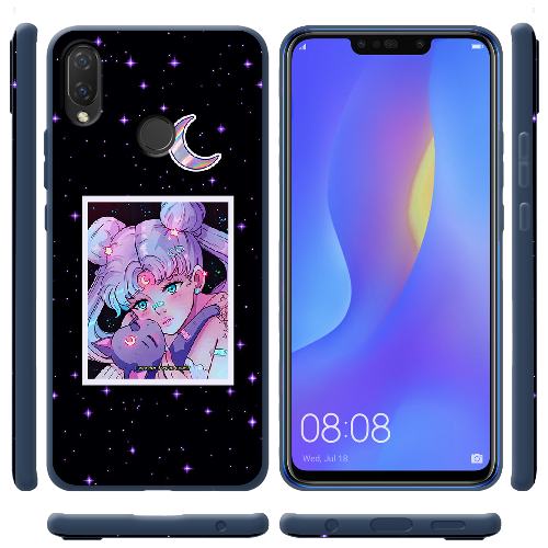 Чехол BoxFace Huawei P Smart Plus Sailor Moon night