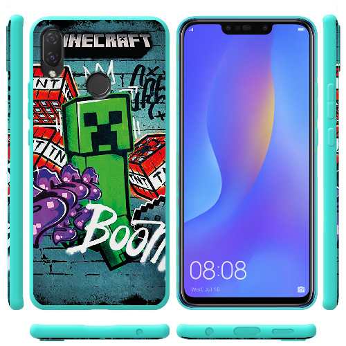 Чехол BoxFace Huawei P Smart Plus Minecraft Graffiti