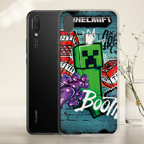 Чехол BoxFace Huawei P Smart Plus Minecraft Graffiti