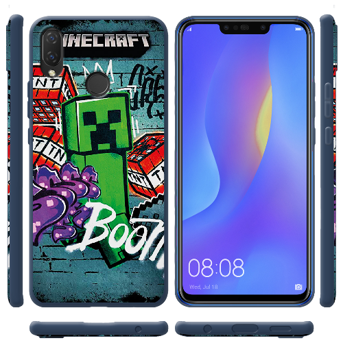 Чехол BoxFace Huawei P Smart Plus Minecraft Graffiti