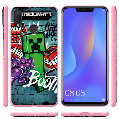 Чехол BoxFace Huawei P Smart Plus Minecraft Graffiti