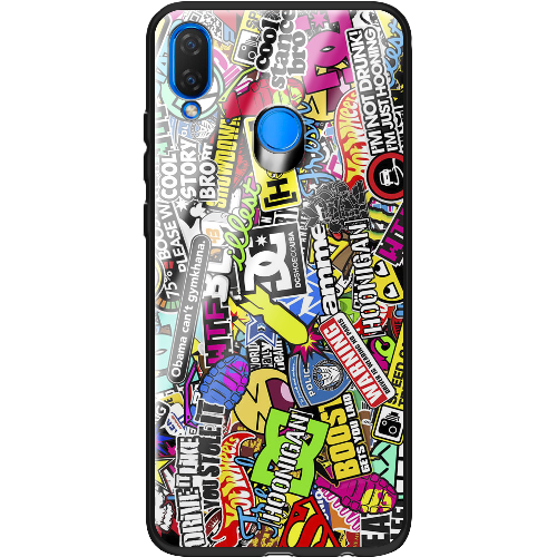 Чехол BoxFace Huawei P Smart Plus Multicolored Inscriptions