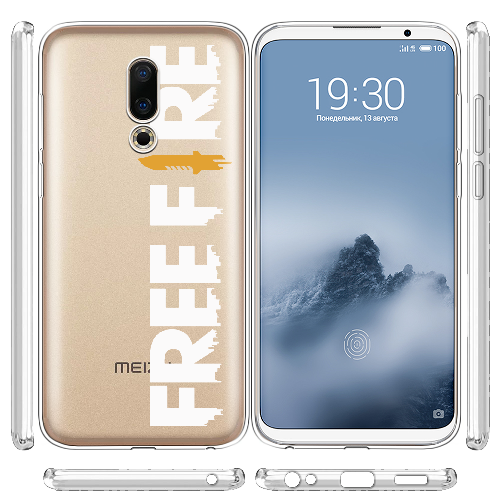 Чехол BoxFace Meizu 16 / 16X Белый Free Fire