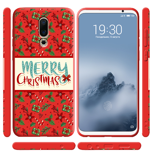 Чехол BoxFace Meizu 16 / 16X Vintage Christmas Congratulation