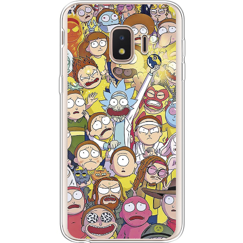 Чехол BoxFace Samsung J260 Galaxy J2 Core Rick and Morty все герои