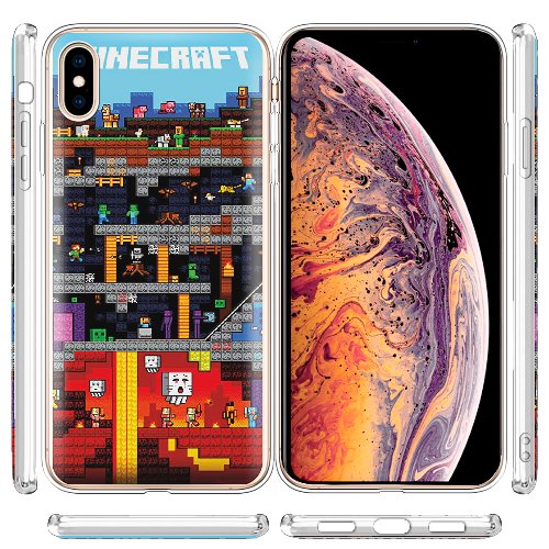 Чехол BoxFace iPhone XS Max Minecraft Lode Runner