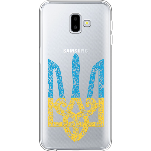 Чехол BoxFace Samsung J610 Galaxy J6 Plus 2018 Жовто-блакитний Тризуб